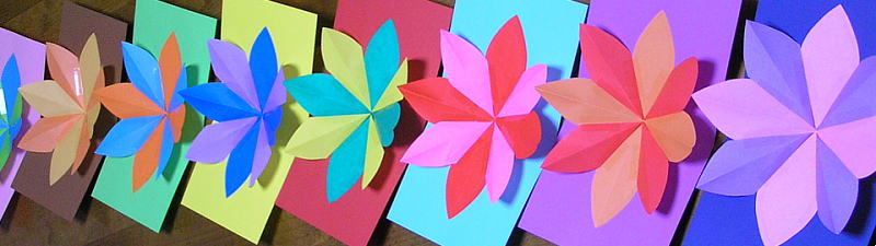 簡単工作　ポップアップカード　飛び出すお花のカードの作り方